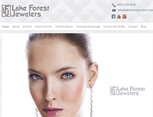 Tablet Screenshot of lakeforestjeweler.com